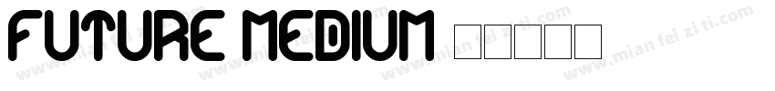 Future Medium字体转换